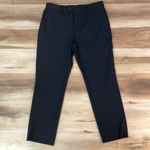 Banana Republic Pants Tailored Fit Black Trousers Men 33x28 Performance Stretch